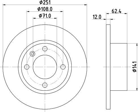 Pagid 50623 - Brake Disc autospares.lv