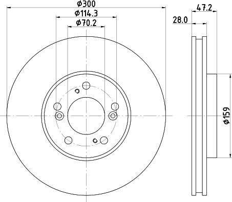 Pagid 50351 - Brake Disc autospares.lv