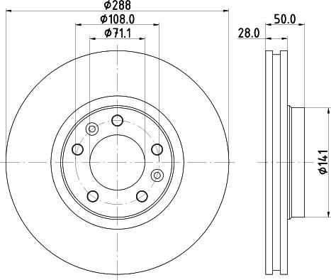 Pagid 50329 - Brake Disc autospares.lv