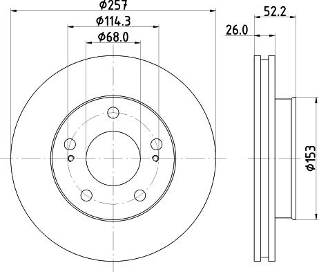 Pagid 50206 - Brake Disc autospares.lv