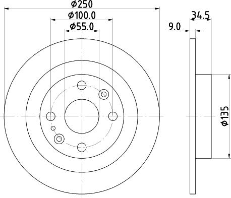 Pagid 50203 - Brake Disc autospares.lv