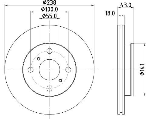 Pagid 50212 - Brake Disc autospares.lv