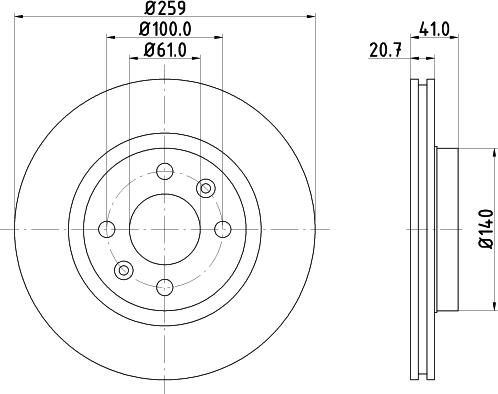 Pagid 50286 - Brake Disc autospares.lv