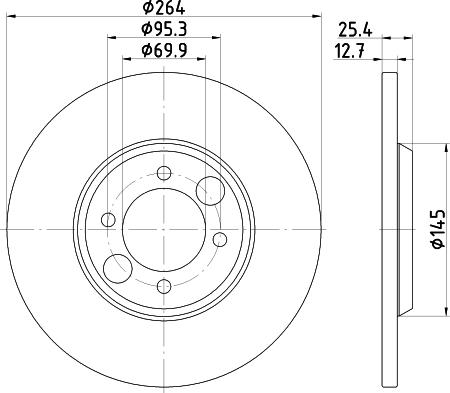 Pagid 51401 - Brake Disc autospares.lv