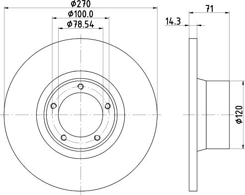 Pagid 51006 - Brake Disc autospares.lv