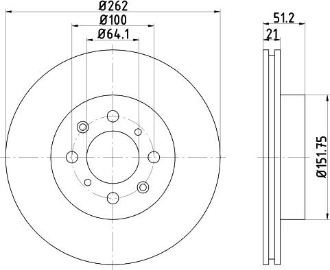 Pagid 51112 - Brake Disc autospares.lv