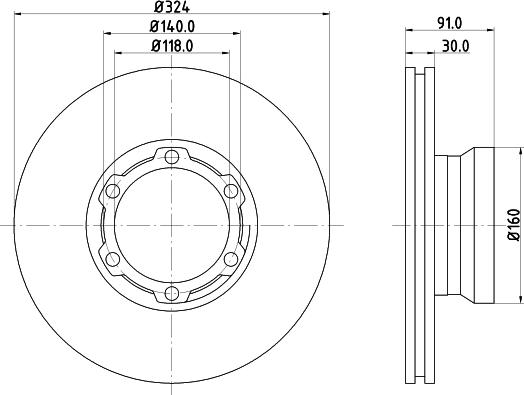 Pagid 58252 - Brake Disc autospares.lv