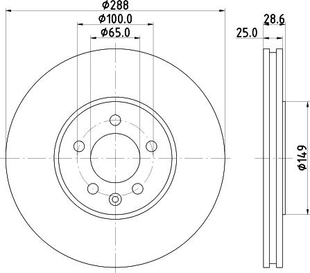 Pagid 53945 - Brake Disc autospares.lv