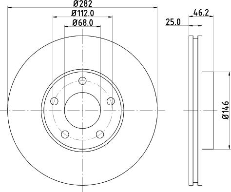 Pagid 53962 - Brake Disc autospares.lv