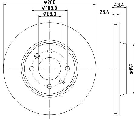 Pagid 53007 - Brake Disc autospares.lv