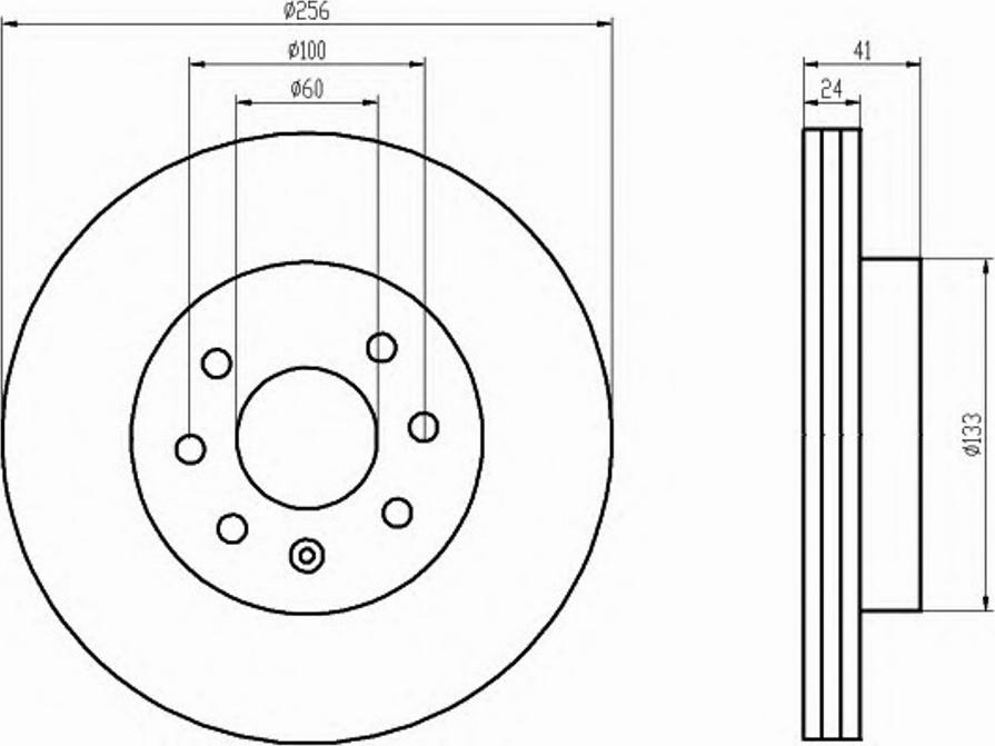 Pagid 52430PRO - Brake Disc autospares.lv