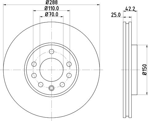 Pagid 52426 - Brake Disc autospares.lv