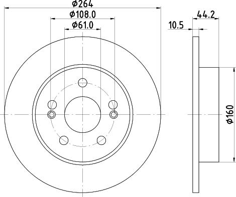 Pagid 52808 - Brake Disc autospares.lv