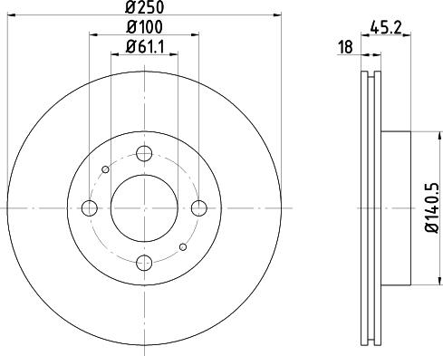 Pagid 52342 - Brake Disc autospares.lv