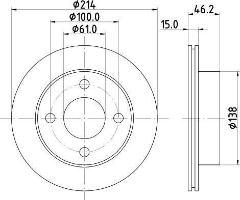 Pagid 52332 - Brake Disc autospares.lv