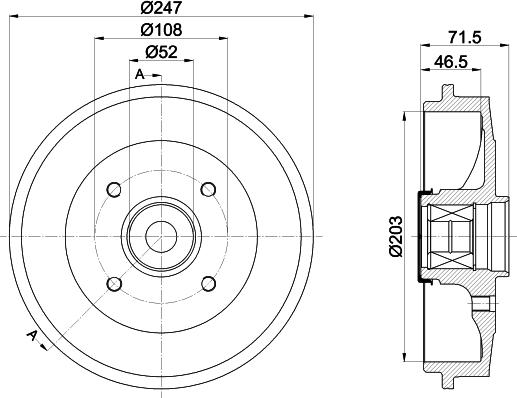 Pagid 61418 - Brake Drum autospares.lv