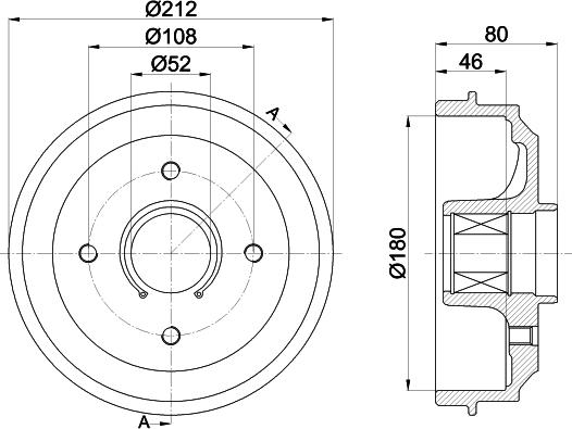 Pagid 61421 - Brake Drum autospares.lv