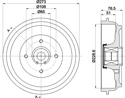 Pagid 61382 - Brake Drum autospares.lv