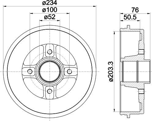 Pagid 62916 - Brake Drum autospares.lv