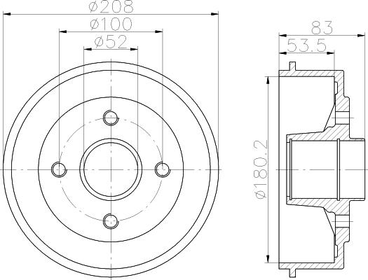 Pagid 62808 - Brake Drum autospares.lv