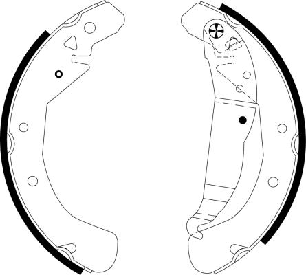 Pagid H9595 - Brake Shoe Set autospares.lv