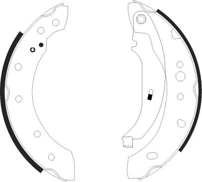 Pagid H9680 - Brake Shoe Set autospares.lv