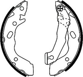 Pagid H9155 - Brake Shoe Set autospares.lv