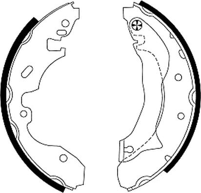 Pagid H9250 - Brake Shoe Set autospares.lv