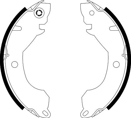 Pagid H1008 - Brake Shoe Set autospares.lv