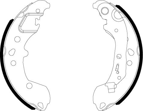 Pagid H1845 - Brake Shoe Set autospares.lv