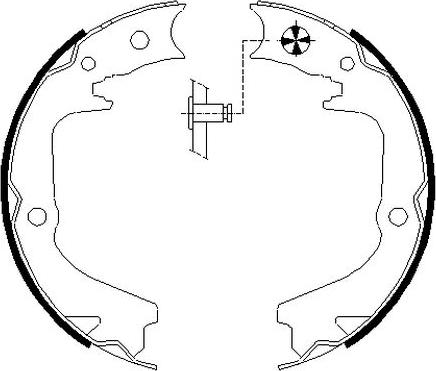 Pagid H1811 - Brake Shoe Set, parking brake autospares.lv