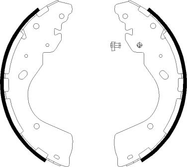 Pagid H1825 - Brake Shoe Set autospares.lv