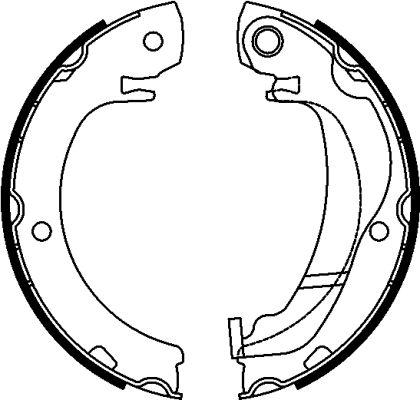 Pagid H1747 - Brake Shoe Set, parking brake autospares.lv