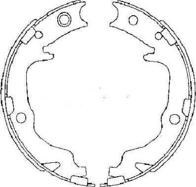 Pagid H1738 - Brake Shoe Set, parking brake autospares.lv