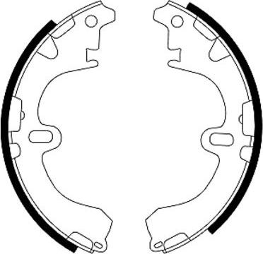 Pagid H8970 - Brake Shoe Set autospares.lv