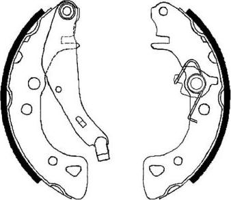 Pagid H8545 - Brake Shoe Set autospares.lv
