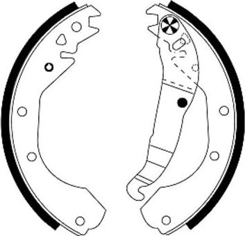 Pagid H8090 - Brake Shoe Set autospares.lv