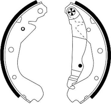 Pagid H8085 - Brake Shoe Set autospares.lv