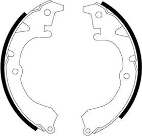 Pagid H8120 - Brake Shoe Set autospares.lv