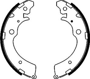 Pagid H8845 - Brake Shoe Set autospares.lv