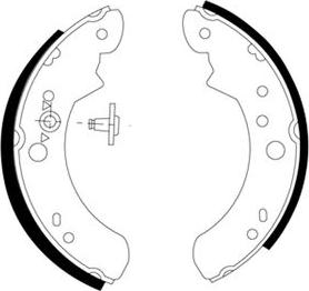 Pagid H8355 - Brake Shoe Set autospares.lv