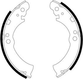 Pagid H8265 - Brake Shoe Set autospares.lv