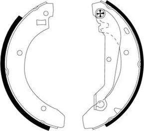 Pagid H8280 - Brake Shoe Set autospares.lv