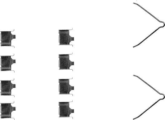 Pagid K0068 - Accessory Kit for disc brake Pads autospares.lv