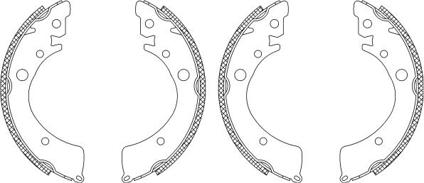 Pagid Q0940 - Brake Shoe Set autospares.lv