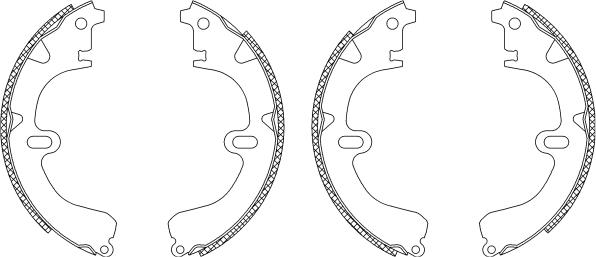 Pagid Q0955 - Brake Shoe Set autospares.lv