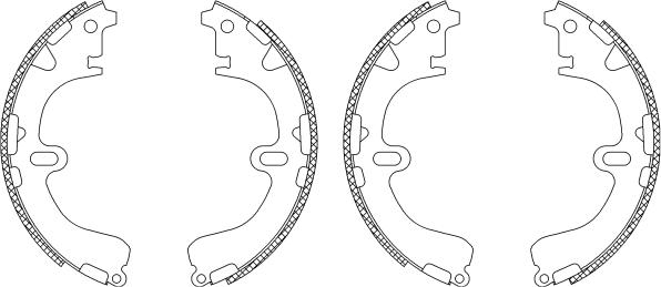 Pagid Q0960 - Brake Shoe Set autospares.lv