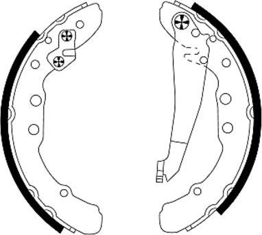 Pagid Q0910 - Brake Shoe Set autospares.lv