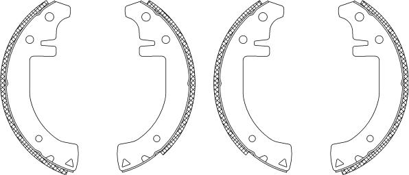 Pagid Q0185 - Brake Shoe Set autospares.lv