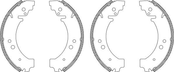 Pagid Q0130 - Brake Shoe Set autospares.lv